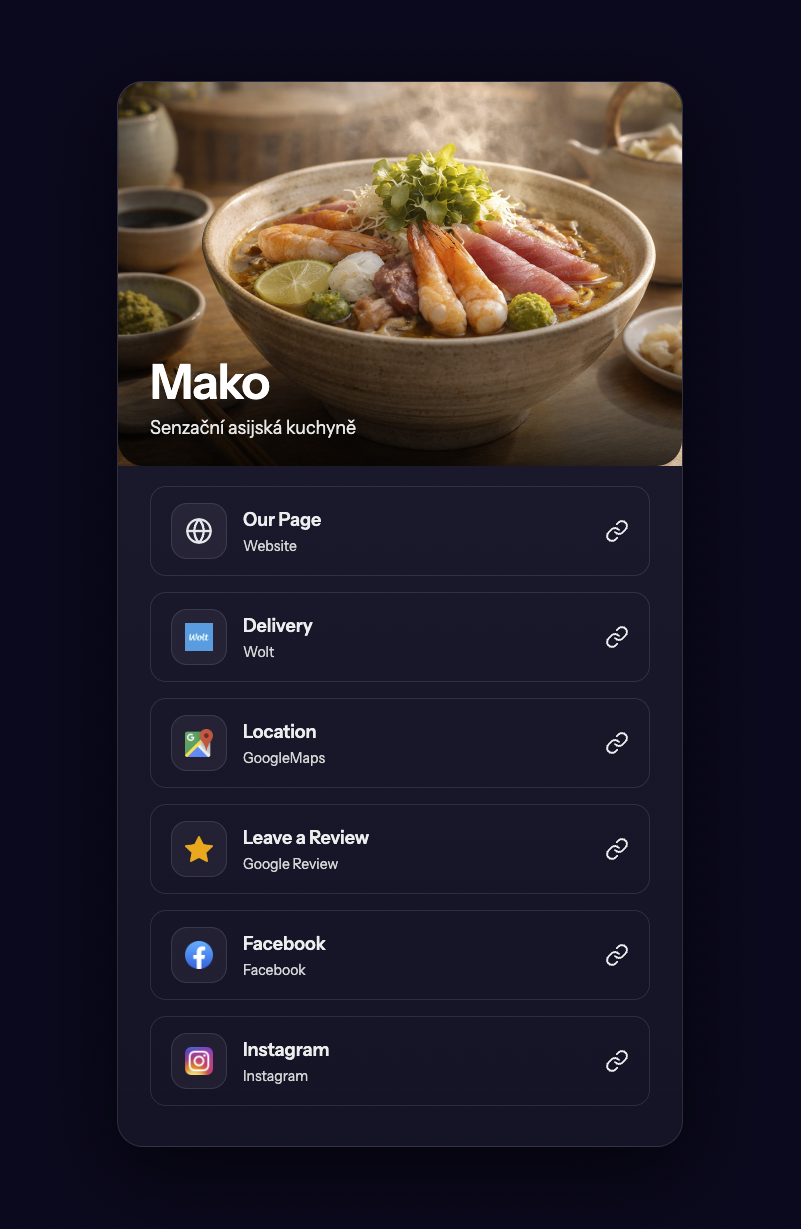 Moon Links example: Mako